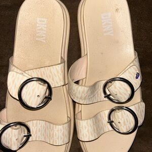 DKNY Cream Slide Girls Sandals